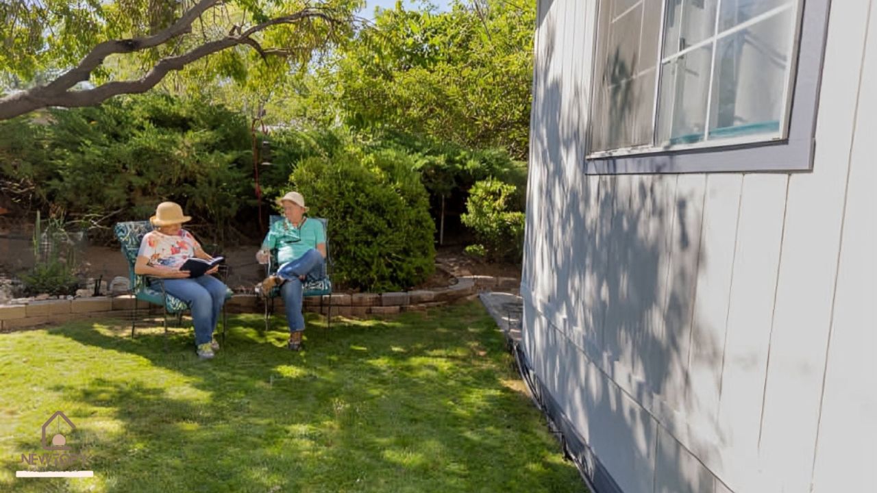 landscaping around mobile home - Newtopy